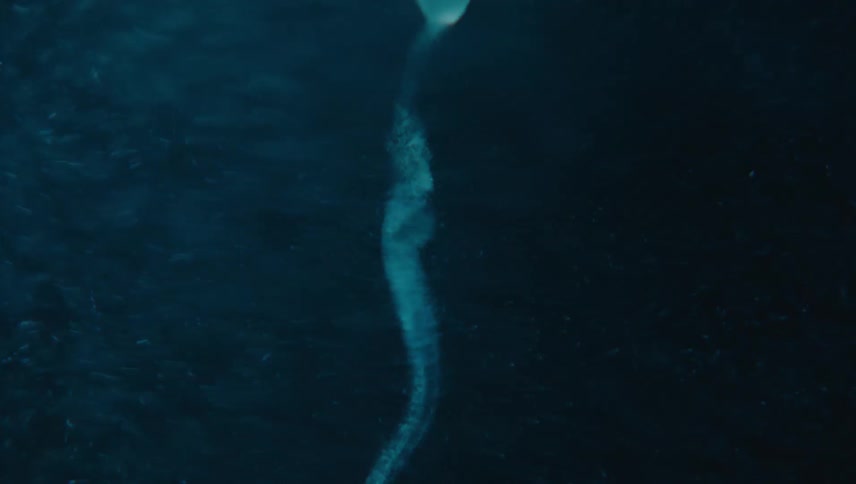 Spiral underwater in abstract motion