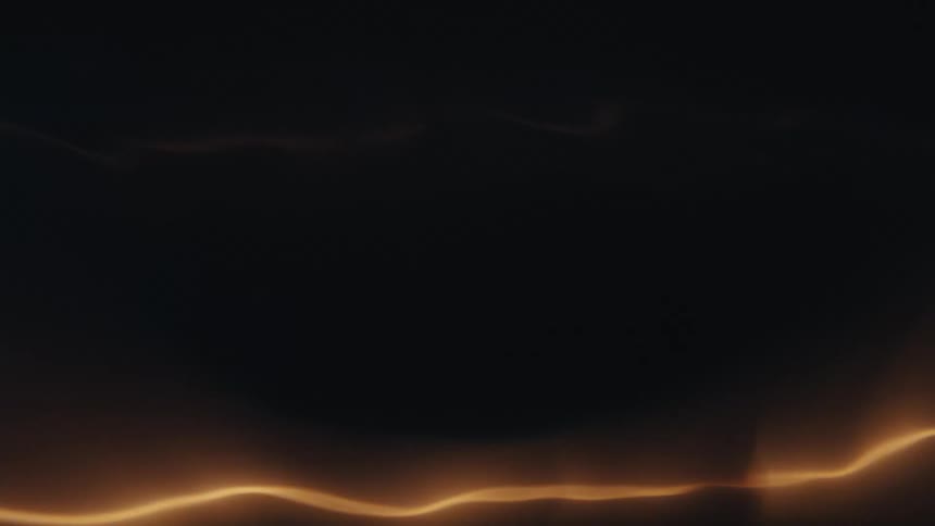 The light flickers and moves