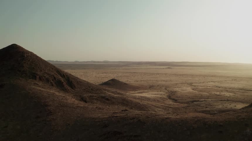 The sun is shining on the landscape