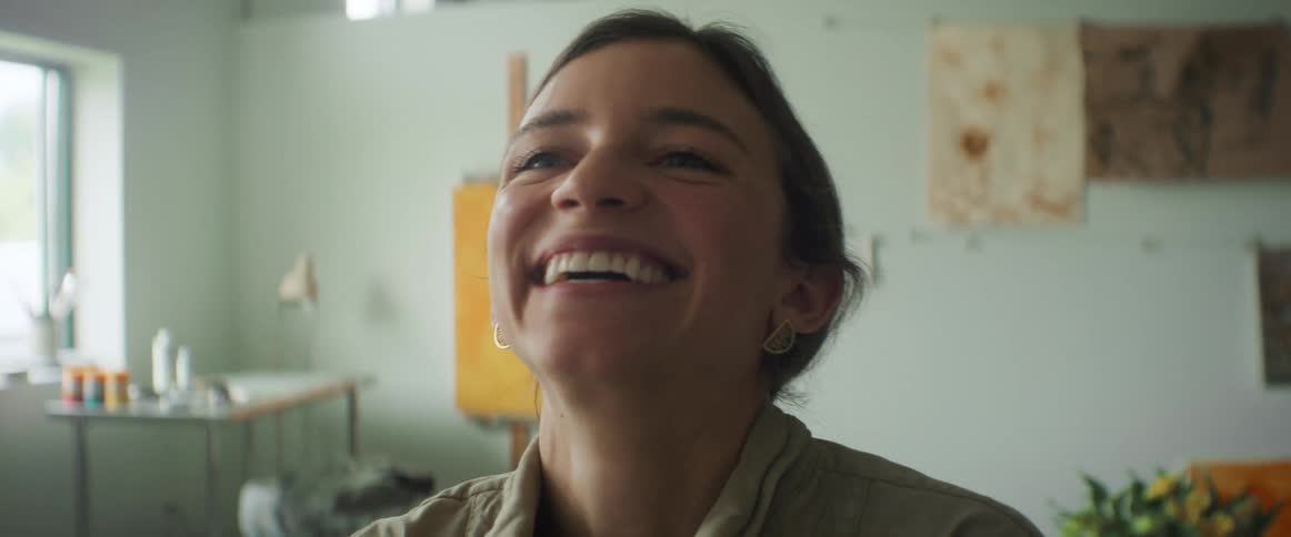 Close up of a woman laughing