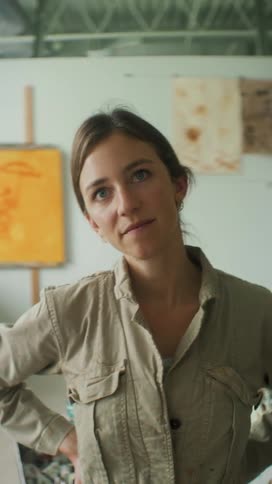 Portrait of a woman with a happy facial expression