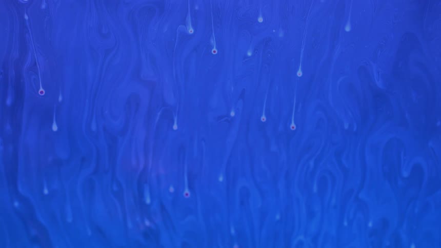 Psychedelic abstract art display of colorful waves and blobs