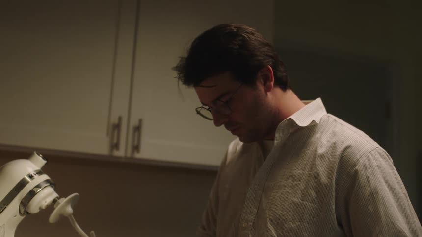Man cooking in the kitchen at home