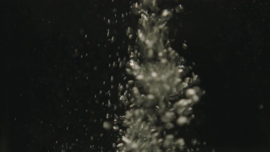 Air bubbles underwater