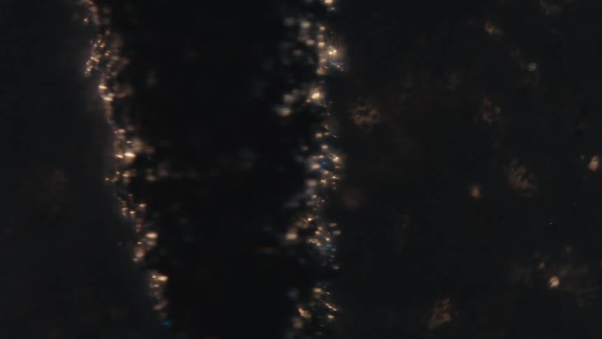 The object is spinning fast in the dark