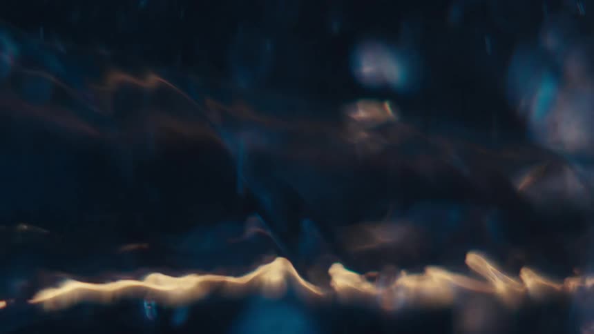 Liquid water droplets and ripples