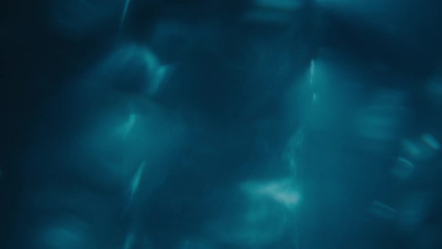 Tornado with blue light spinning in the water