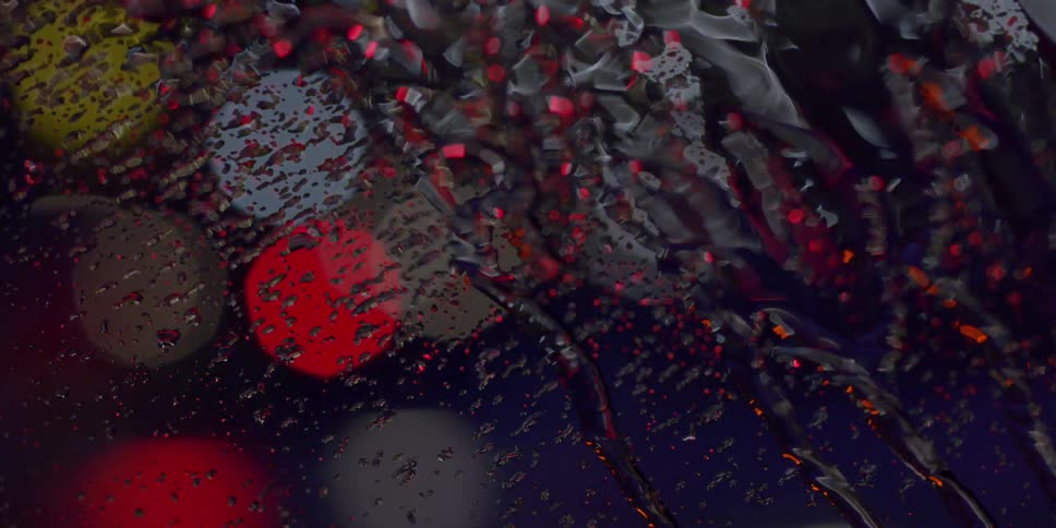 Rain splatter on a window