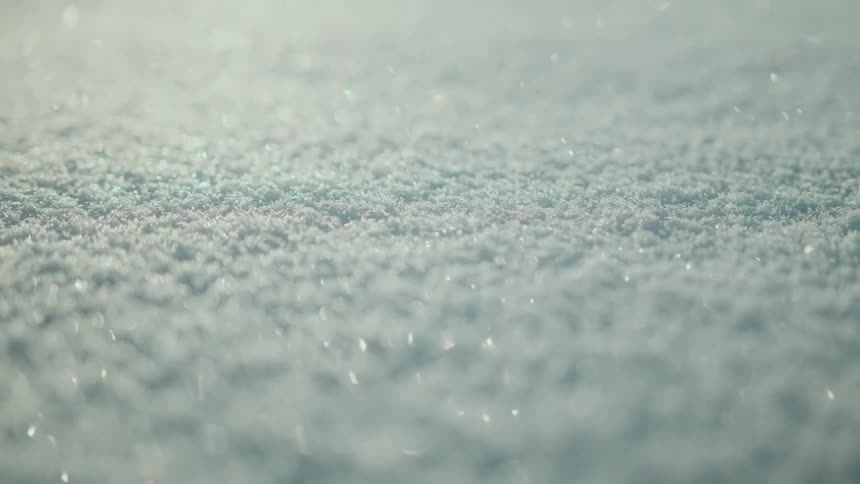 Closeup of a snowcovered ground