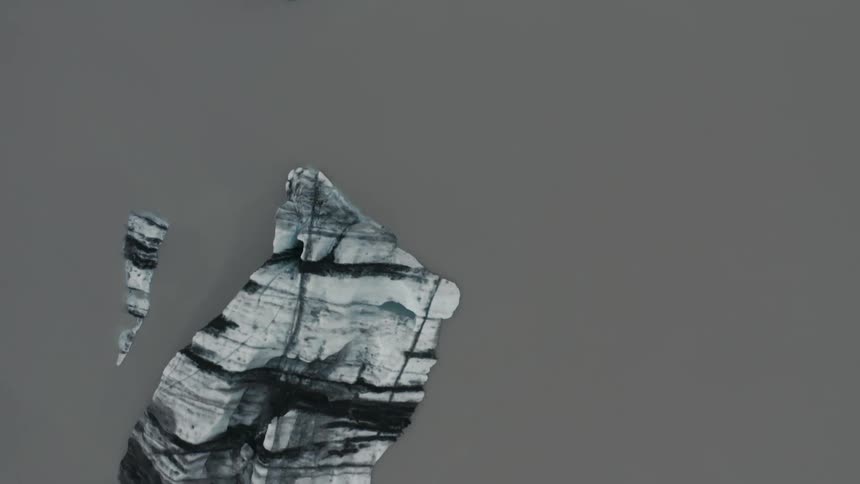 Abstract rock formations passing by