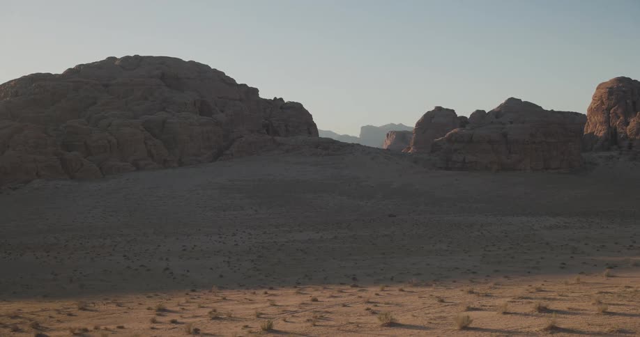 Mountains in the desert on a clear day