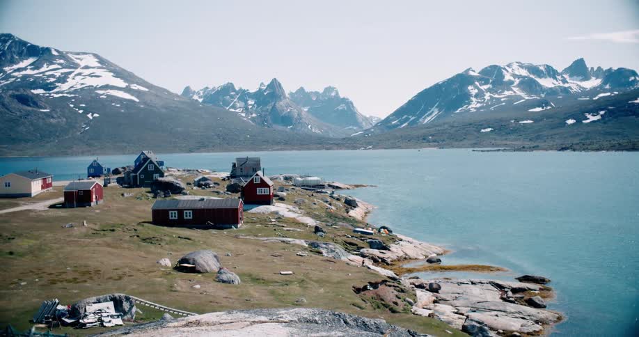 Typical village in Greenland