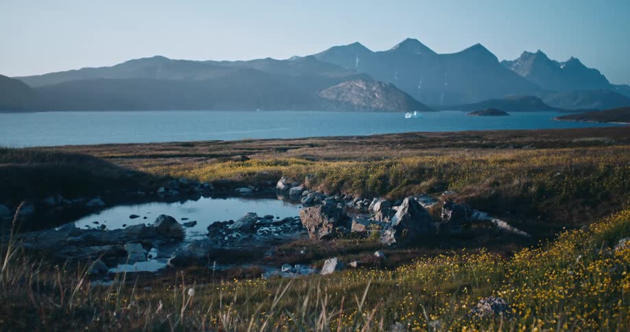 A hot spring in Greenland