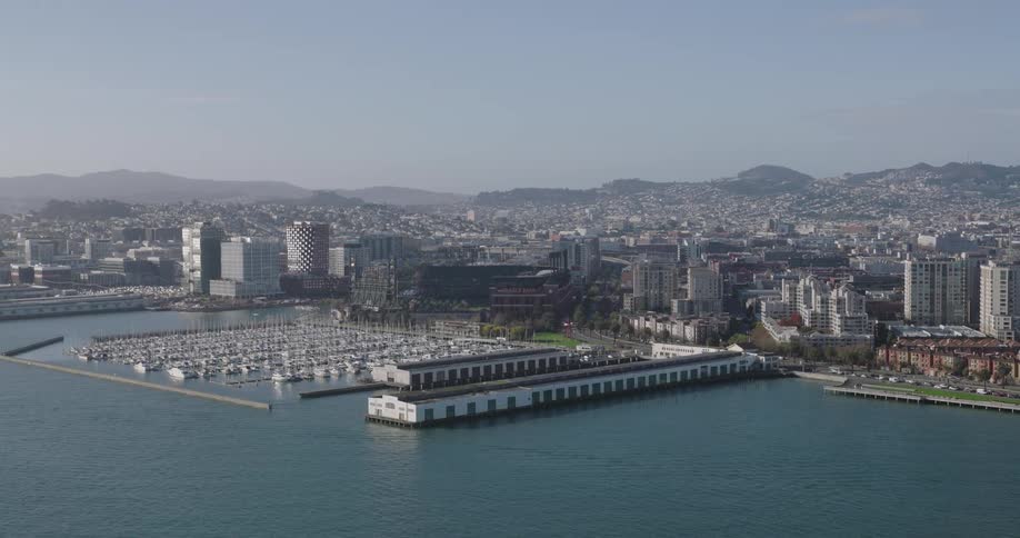 A city view close to shore