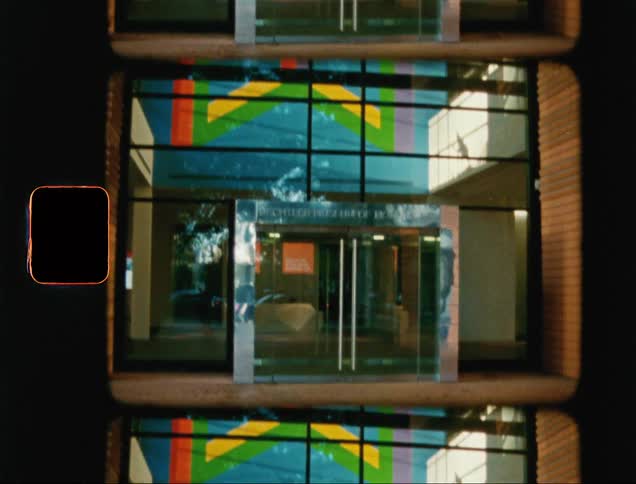 View of a mirrored faade of a building