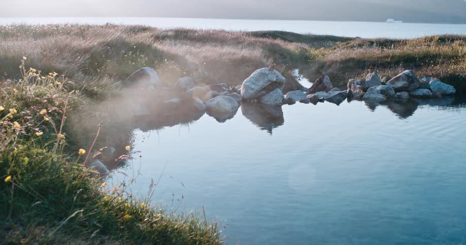 A hot spring in Greenland