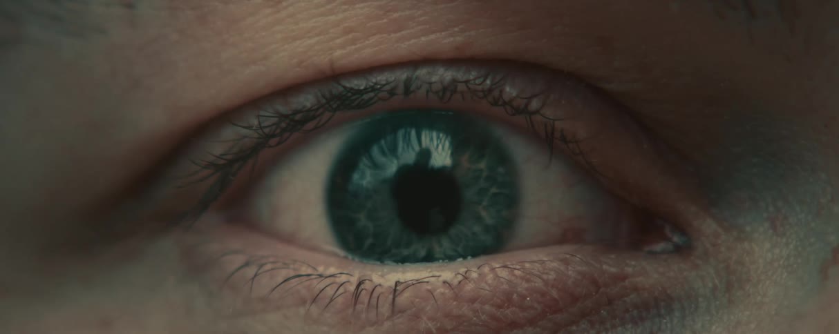 Close up of blue eye