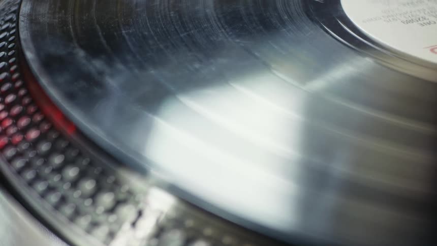 The record is spinning on the player