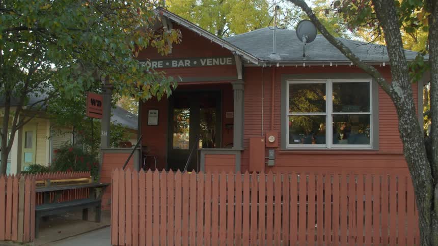 Small bar and restaurant in town