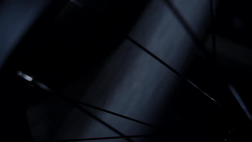 Close up of a bicycle wheel