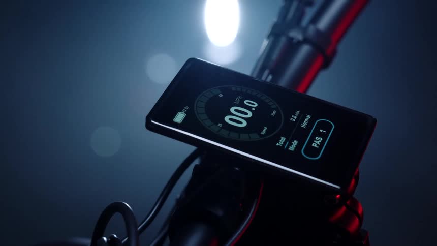 Screen attached to a bicycle handlebar