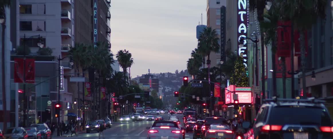 Heavy traffic is in the city