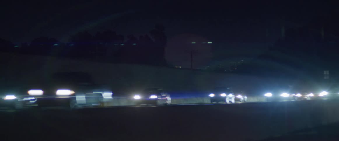 Traffic is flowing on the highway