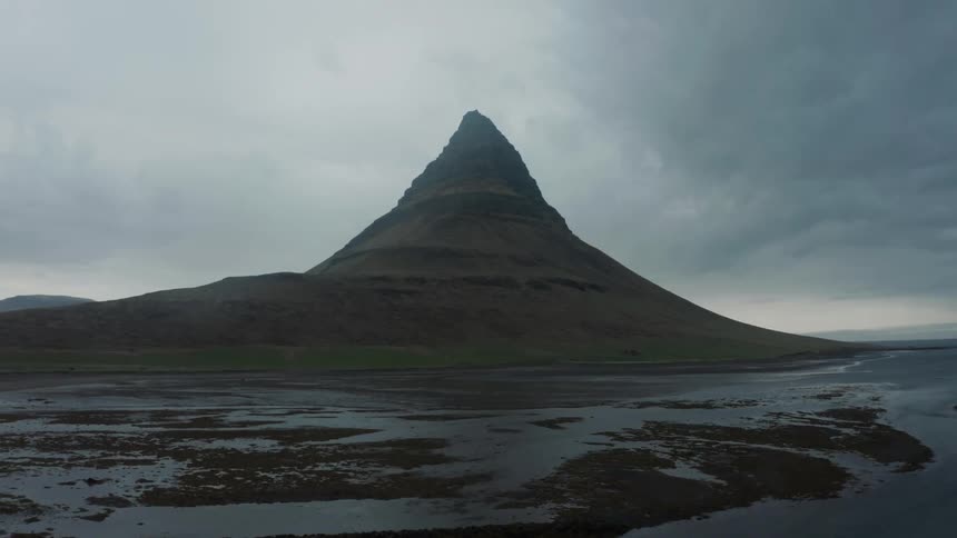 Church mountain surrounded by sea