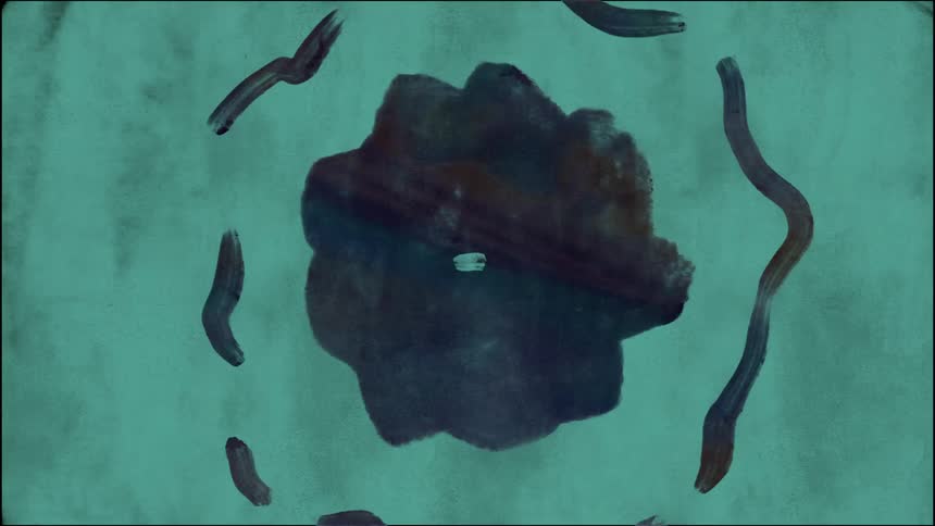 Hand drawn animated colorful shapes