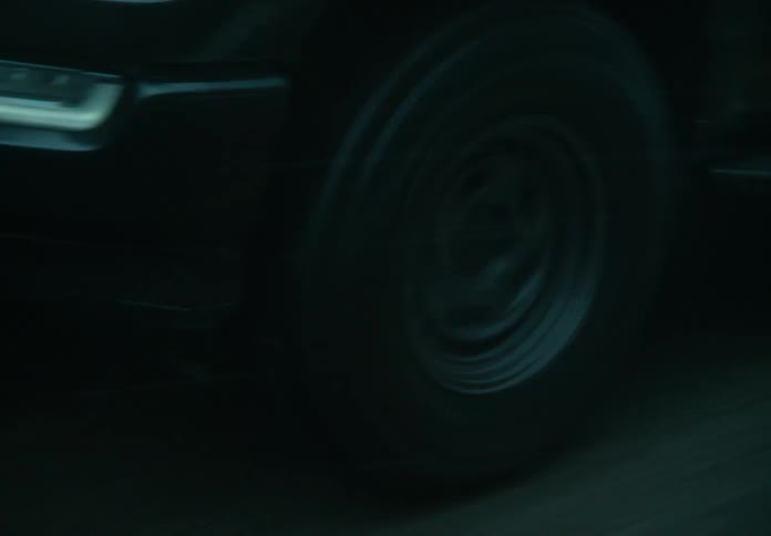 A close up clip of moving wheel