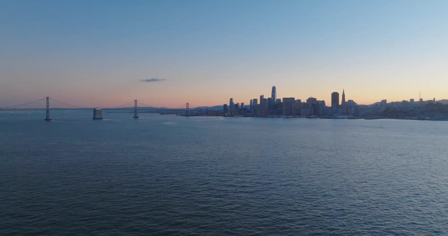 San Francisco skyline at sunset