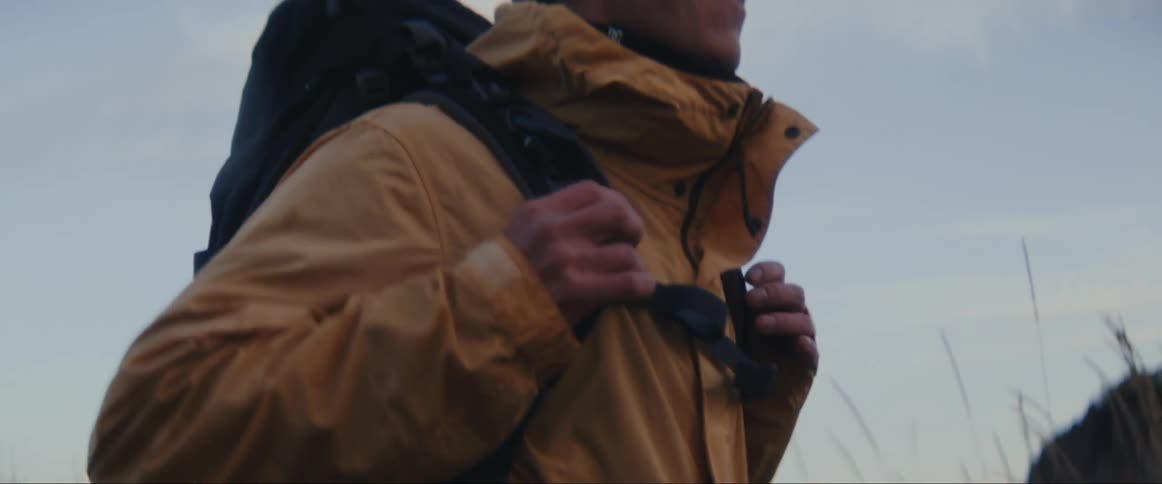 A man is going on a hike