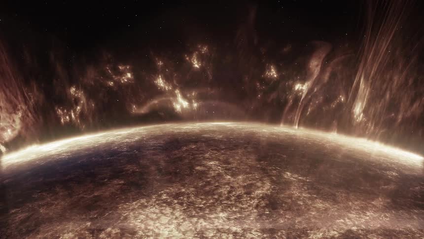 A glowing oval with an explosion like effect
