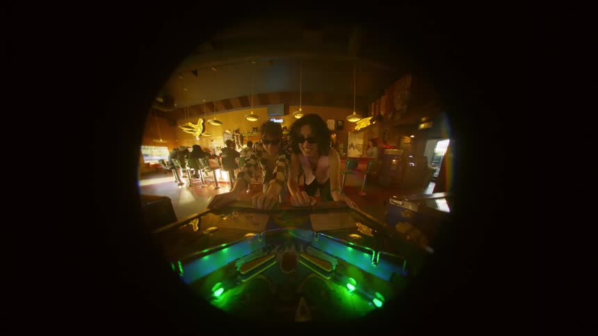 A clip of two friends playing a game
