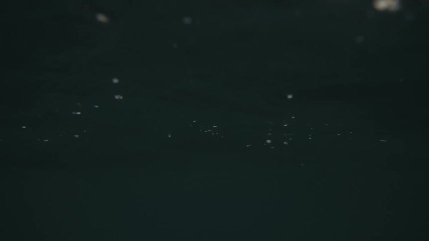 It is dark under the water