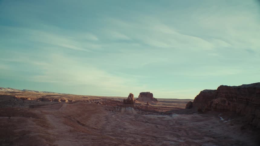 A rocky desert landscape