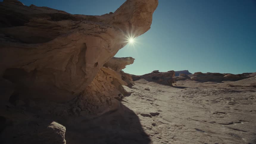 A rocky desert landscape