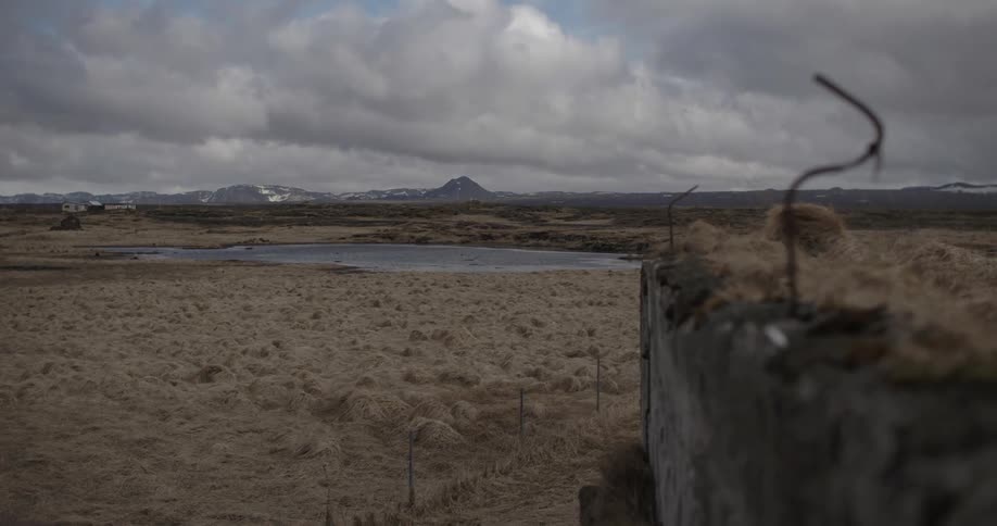 Small body of water in a valley