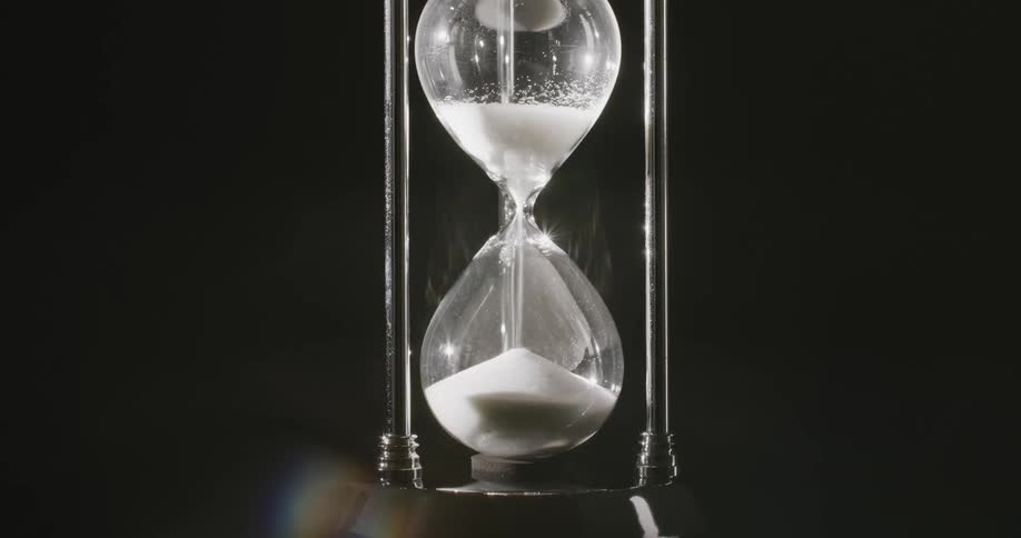 Closeup of a hourglass