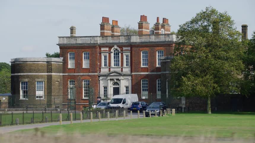 A clip of a building by the road side