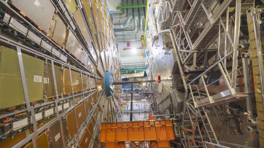 A collider is being constructed in a factory