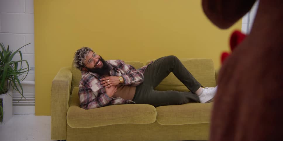 A model is posing for a photographer