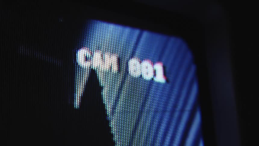 The camera number is on the display