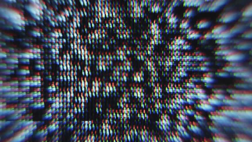 Visual noise from an old television with no reception