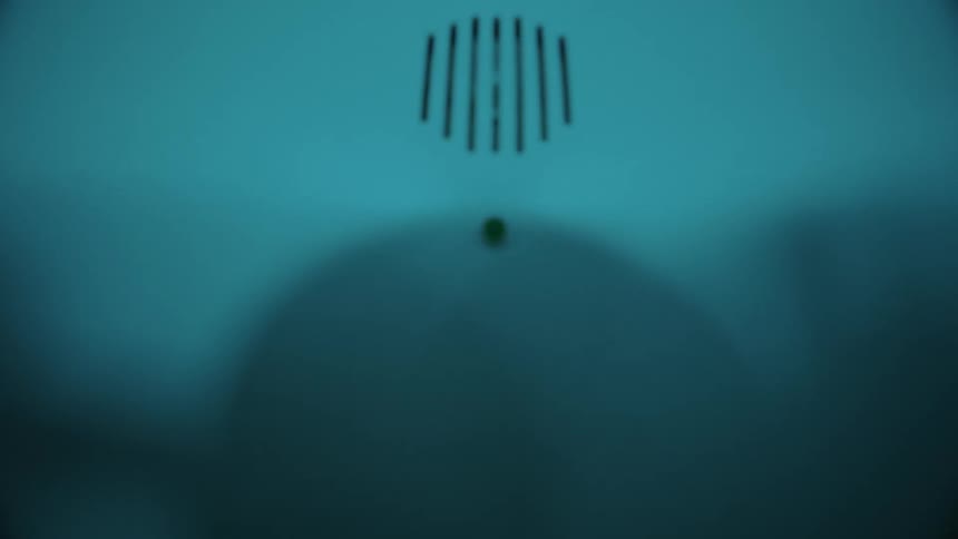 A machine with a clock in a dark room