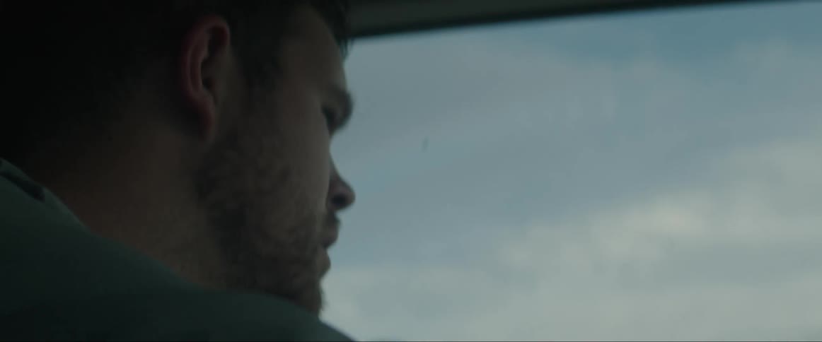 Portrait of a concentrated driver making a turn