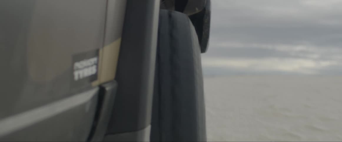 A clip of a vehicle tire