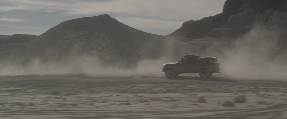 Two jeep at high speed desert weight