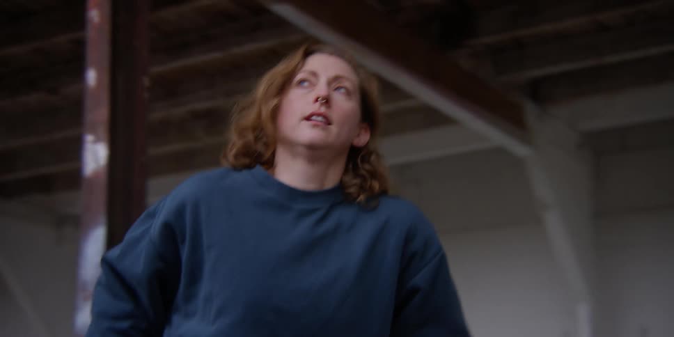 Woman dancing indoors