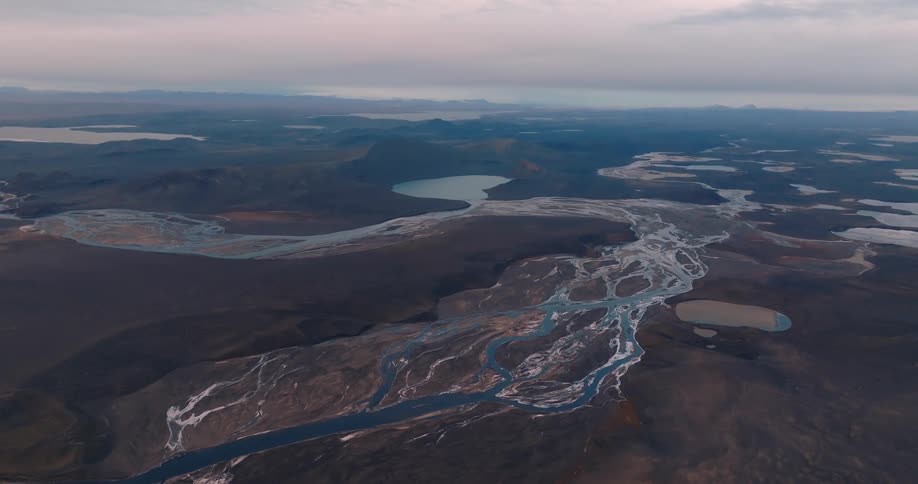 River streams run through the landscape